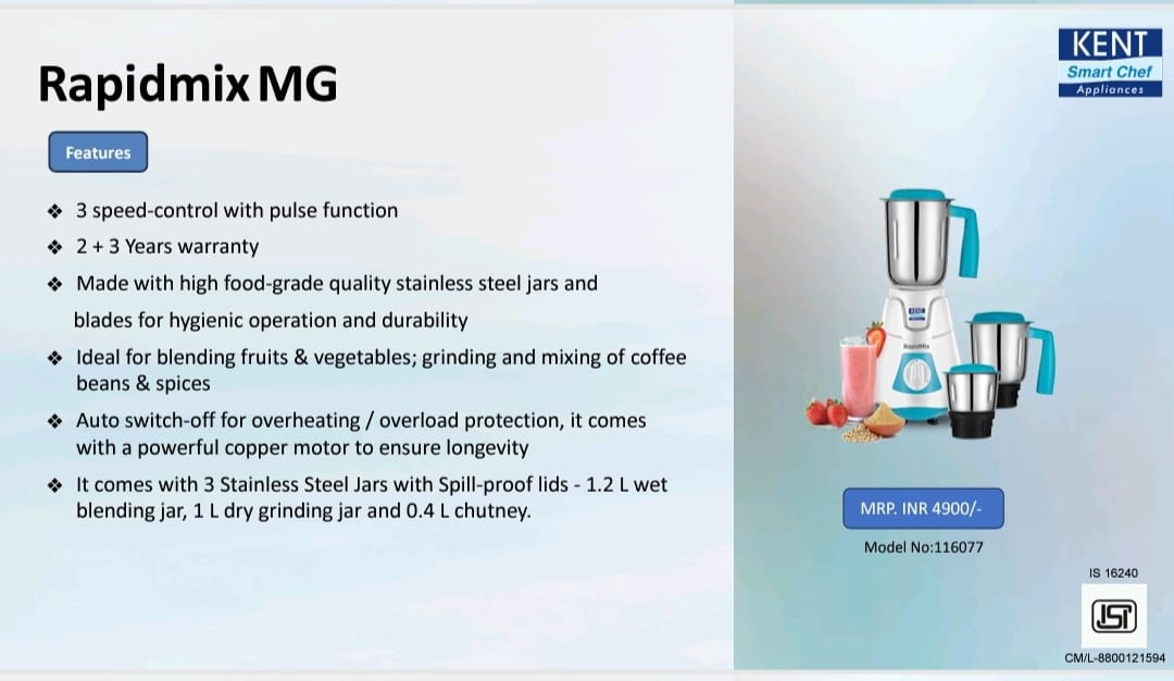 kent rapidmix mg